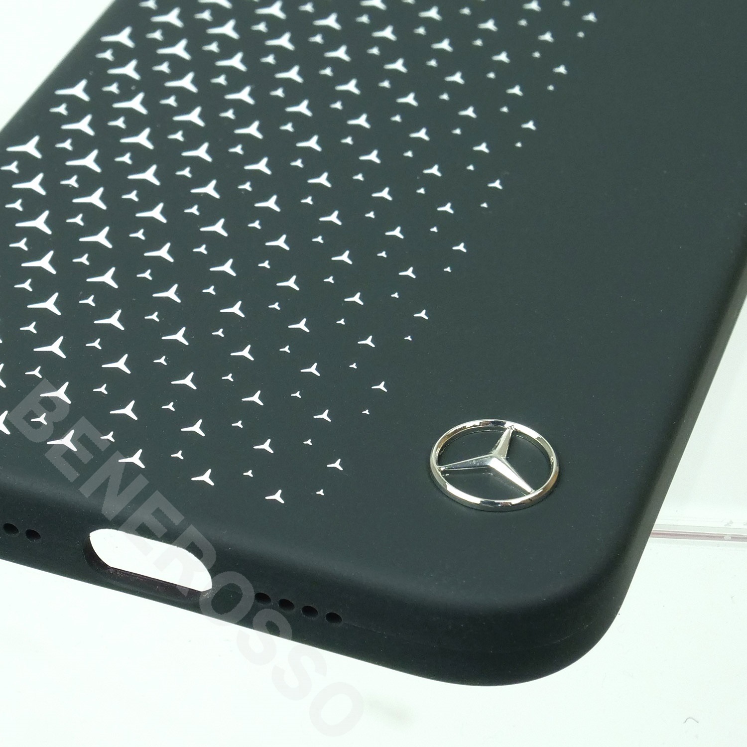 メルセデスベンツ 14Plus リキッド シリコン バックカバー グラデーション ブラック MEHCP14M8SMHRK