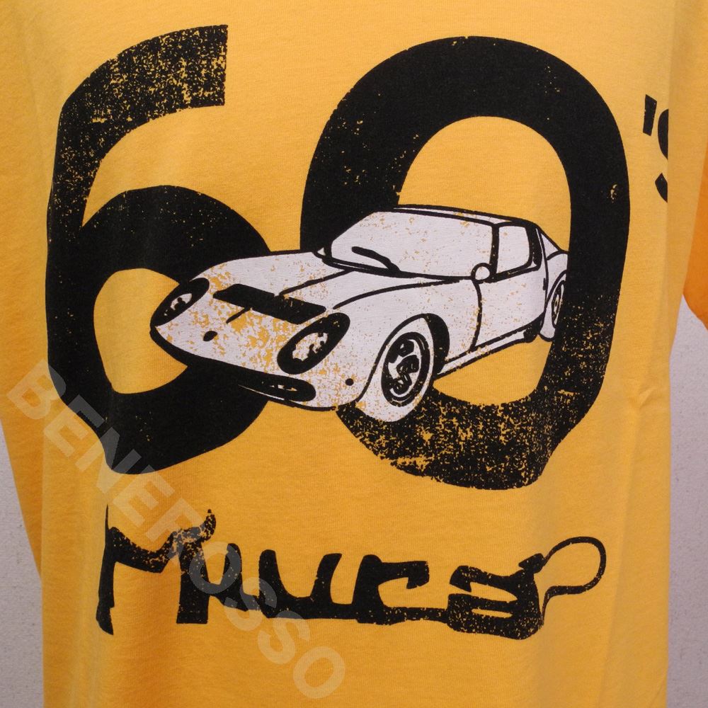 ランボルギーニ メンズ 60's Miura Tシャツ イエロー 9011603CCY040