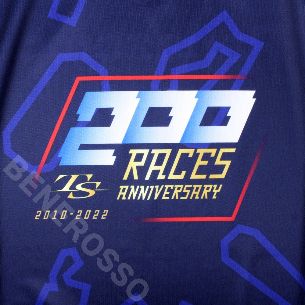 佐藤琢磨 インディカー200戦記念 ドライバーTシャツ ブルー TS2202