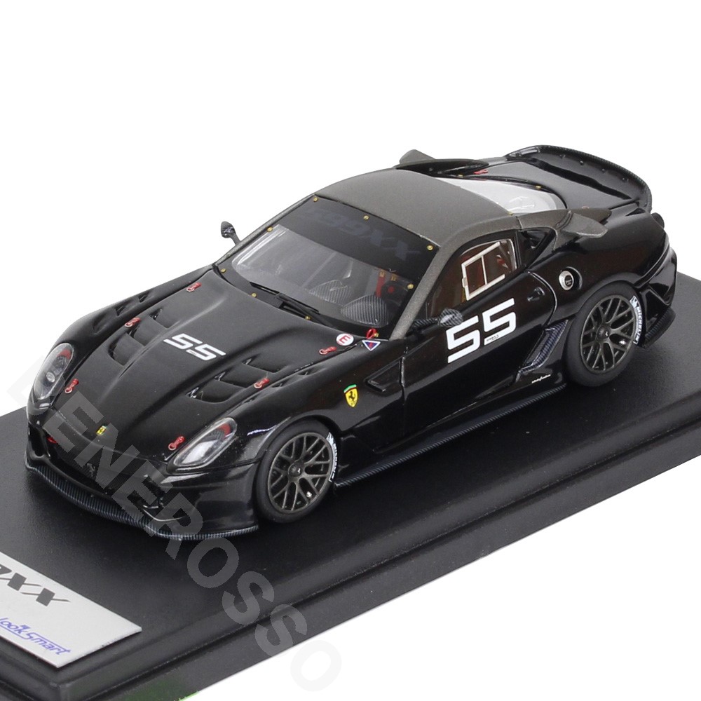 Look Smart 1/43スケール フェラーリ 599XX “Versione Clienti” #55 Nero Daytona / Grigio Ghisa Opaco LS368M
