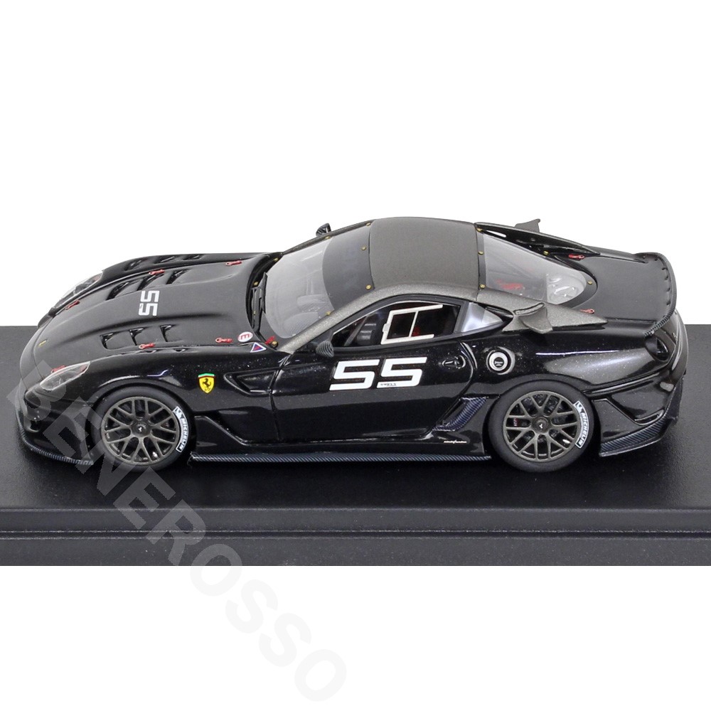 Look Smart 1/43スケール フェラーリ 599XX “Versione Clienti” #55 Nero Daytona / Grigio Ghisa Opaco LS368M