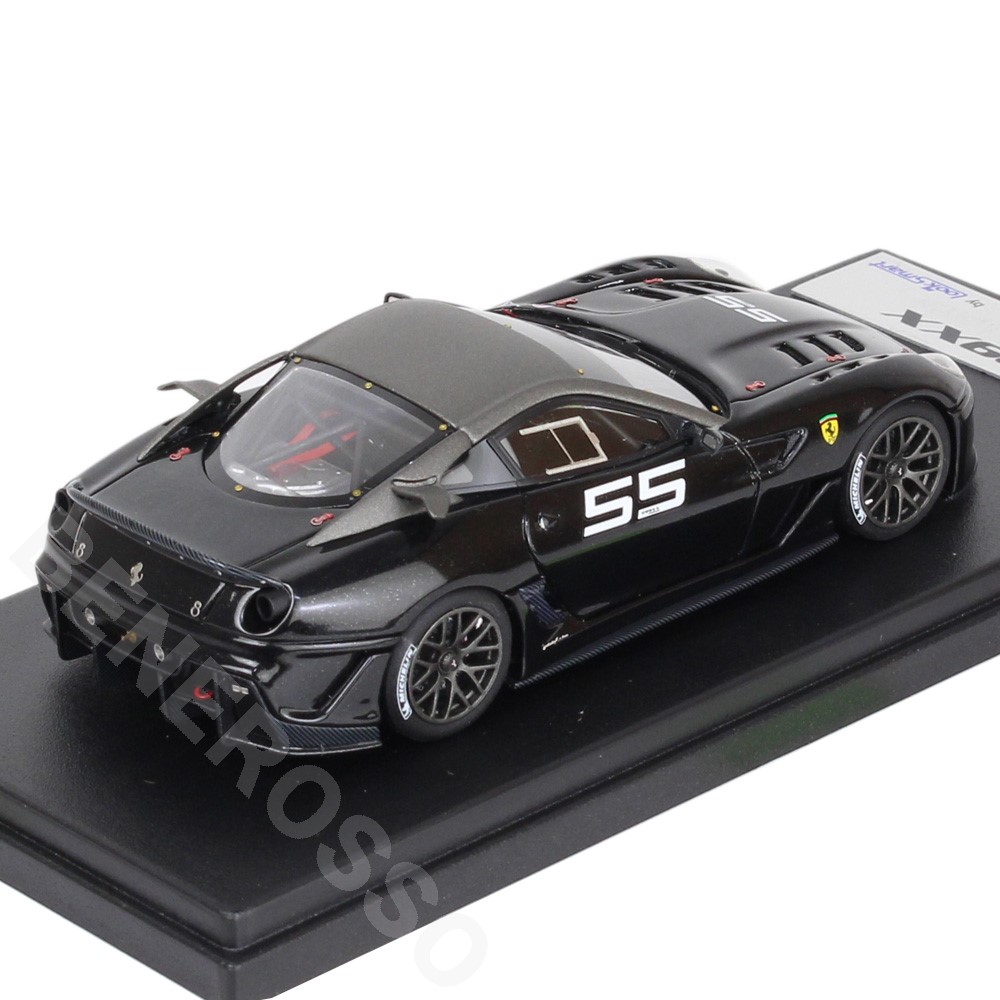 Look Smart 1/43スケール フェラーリ 599XX “Versione Clienti” #55 Nero Daytona / Grigio Ghisa Opaco LS368M