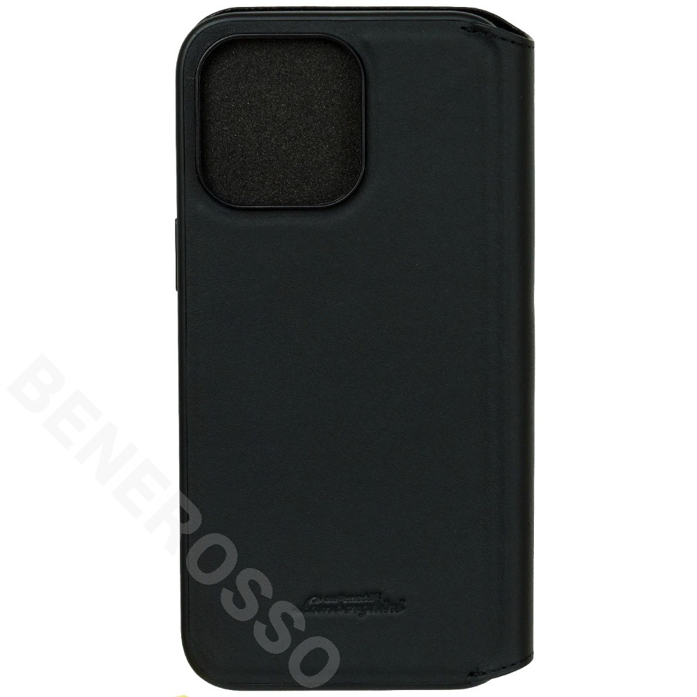 ランボルギーニ iPhone 15ProMax レザー ブックタイプケース ウラカン D16 オレンジ LB-TPUFCIP15PM-HU/D16-OE