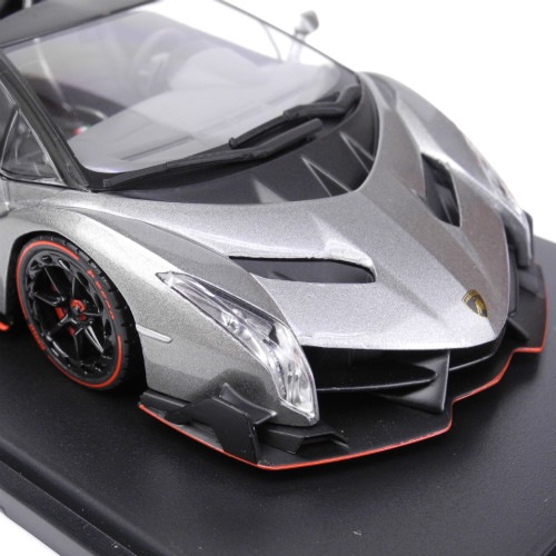 京商 1/43スケール ランボルギーニ ヴェネーノ ロードスター (グレー/レッドライン) KS05572GR