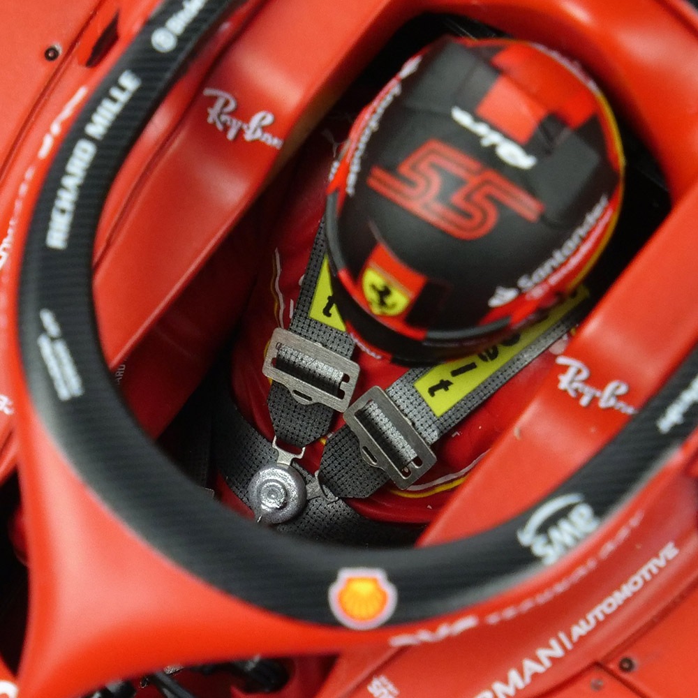 BBR MODELS 1/18スケール フェラーリ SF-24 C.サインツ オーストラリアGP 2024 優勝 レッド PBBR241855