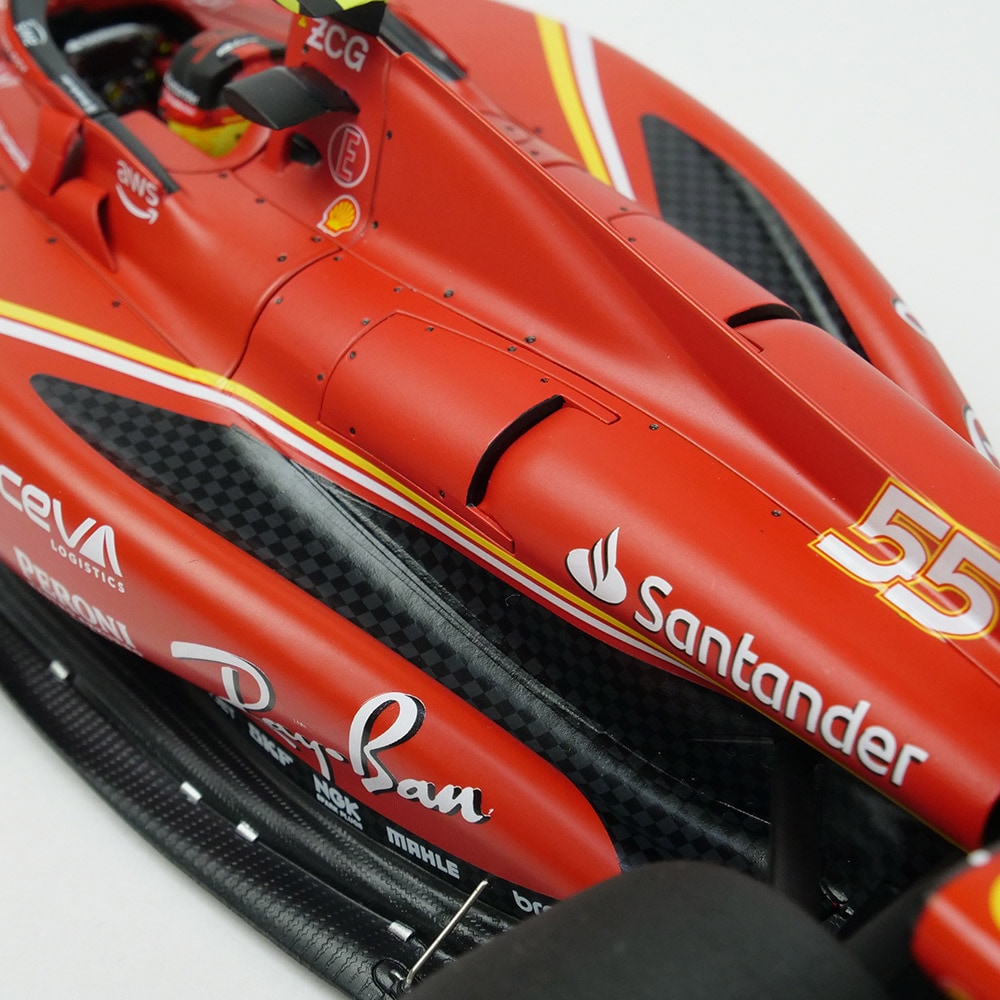 BBR MODELS 1/18スケール フェラーリ SF-24 C.サインツ オーストラリアGP 2024 優勝 レッド PBBR241855