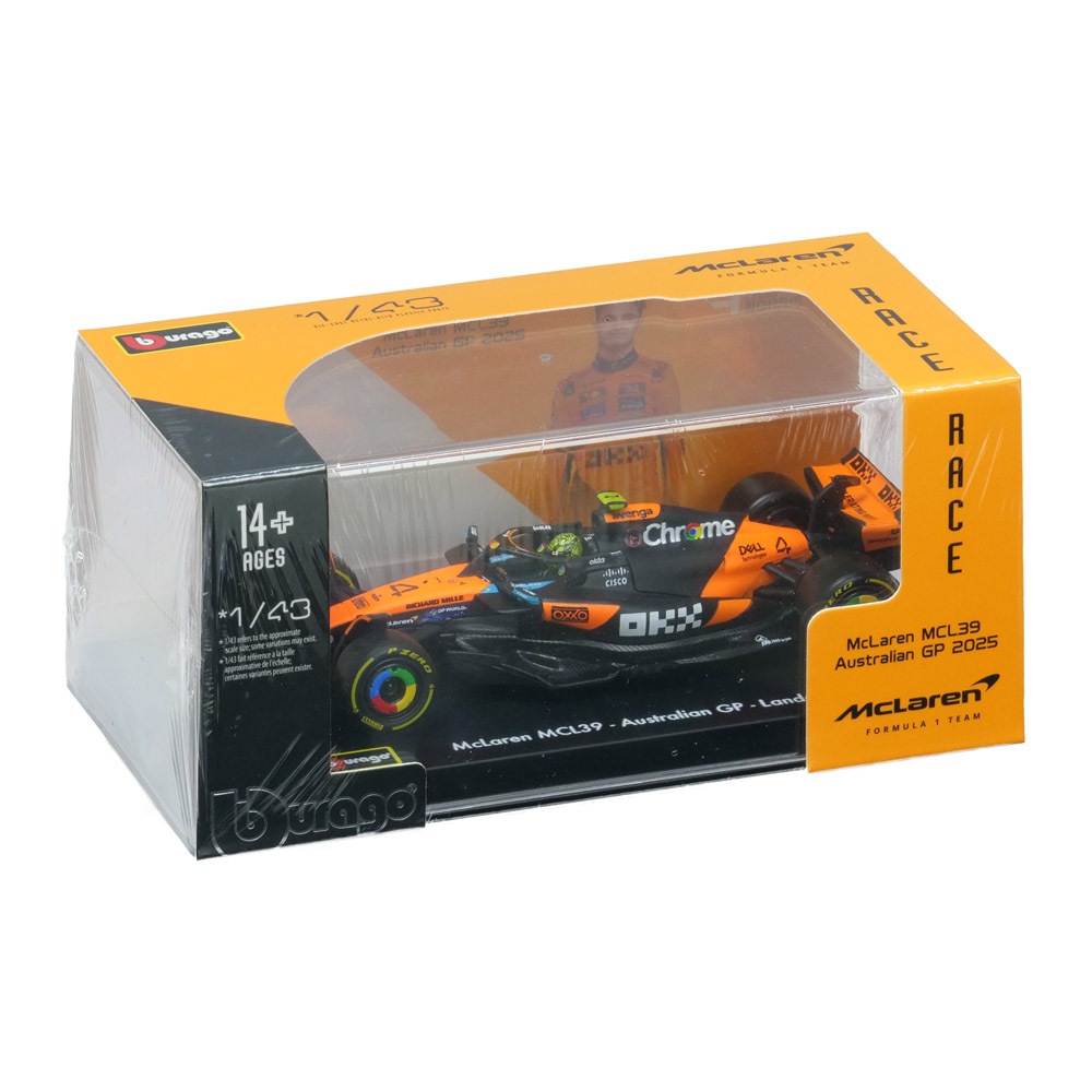 Bburago 1/43スケール マクラーレン F1チーム MCL39 L.ノリス