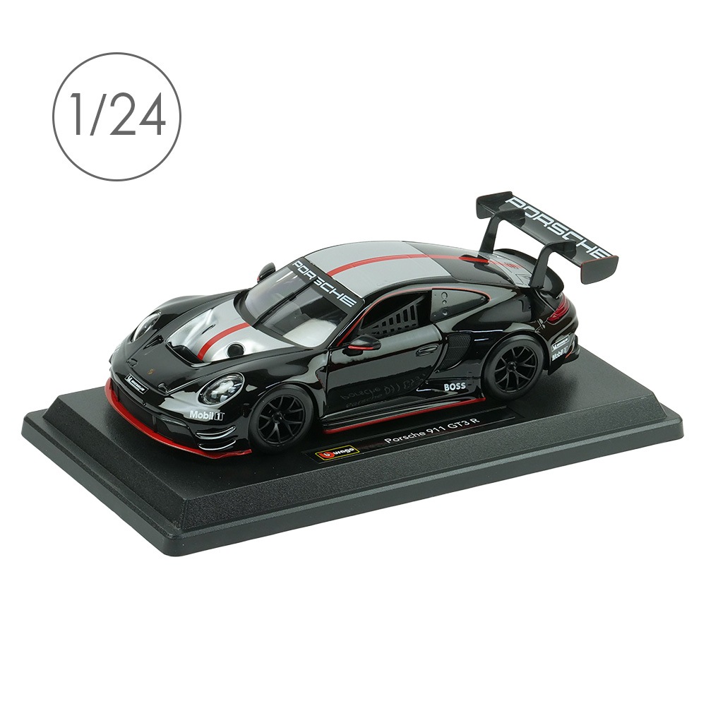 Bburago 1/24スケール ポルシェ 911 GT3 R 2023 ブラック BUR28048BK