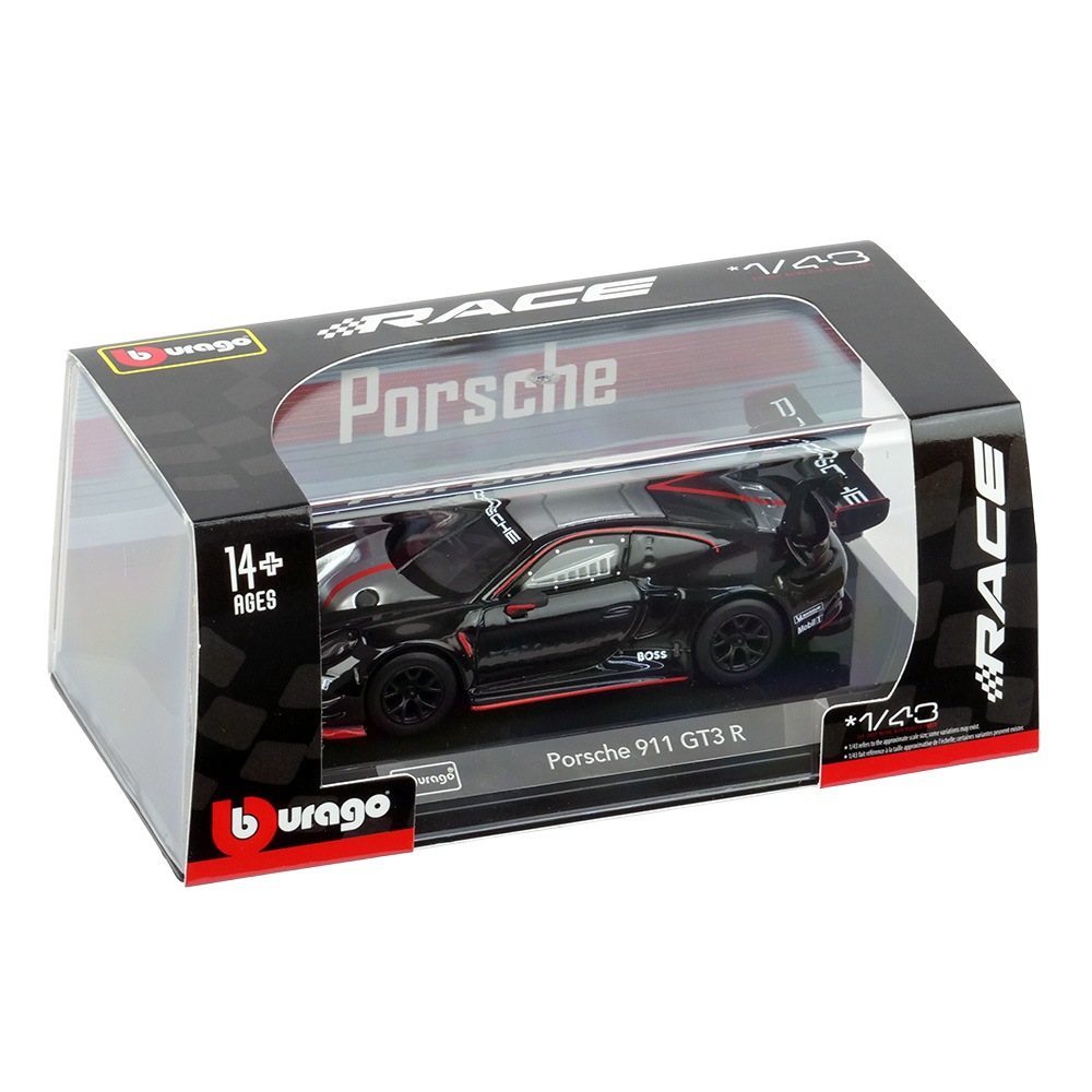 Bburago 1/43スケール ポルシェ 911 GT3 R 2023 ブラック BUR38321