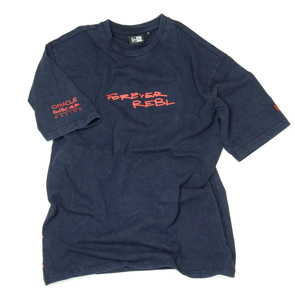 ★New Era★オラクル・レッドブル・レーシング ブラックTシャツ オラクル レッドブル レーシング NewEra バックグラフィック