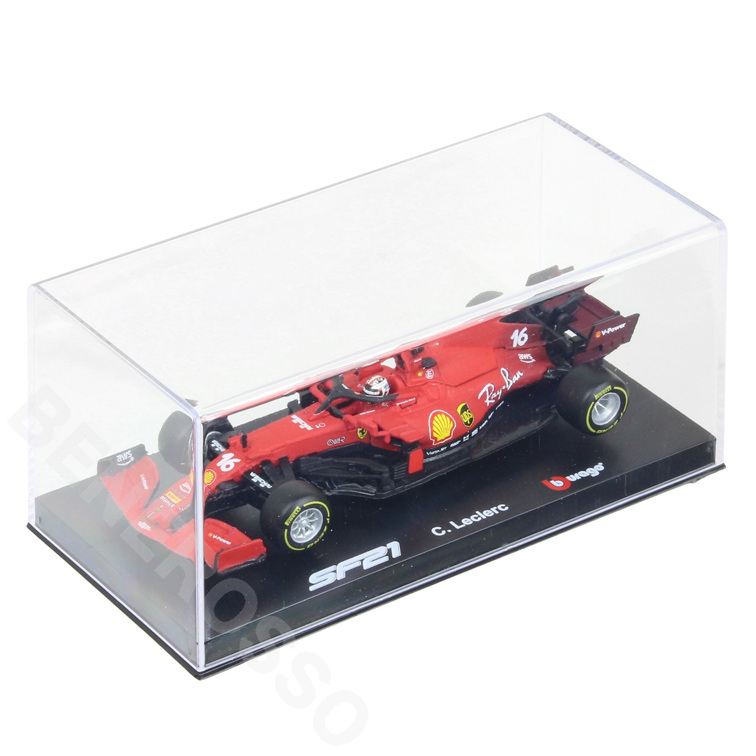 Bburago 1/43スケール フェラーリ SF21 C.ルクレール 2021