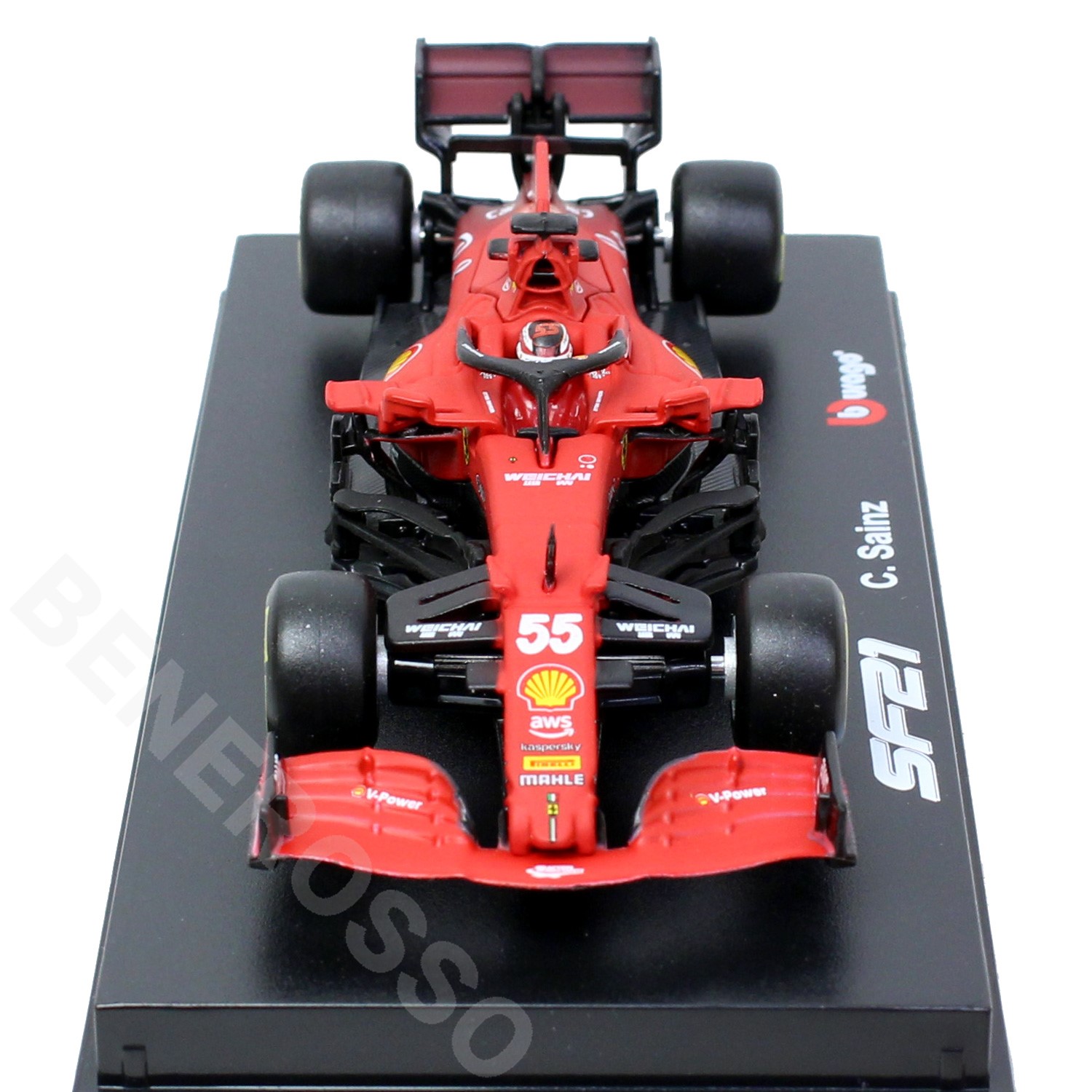 Bburago 1/43スケール フェラーリ SF21 C.サインツ 2021(ドライバー付)BR-43-36828CS