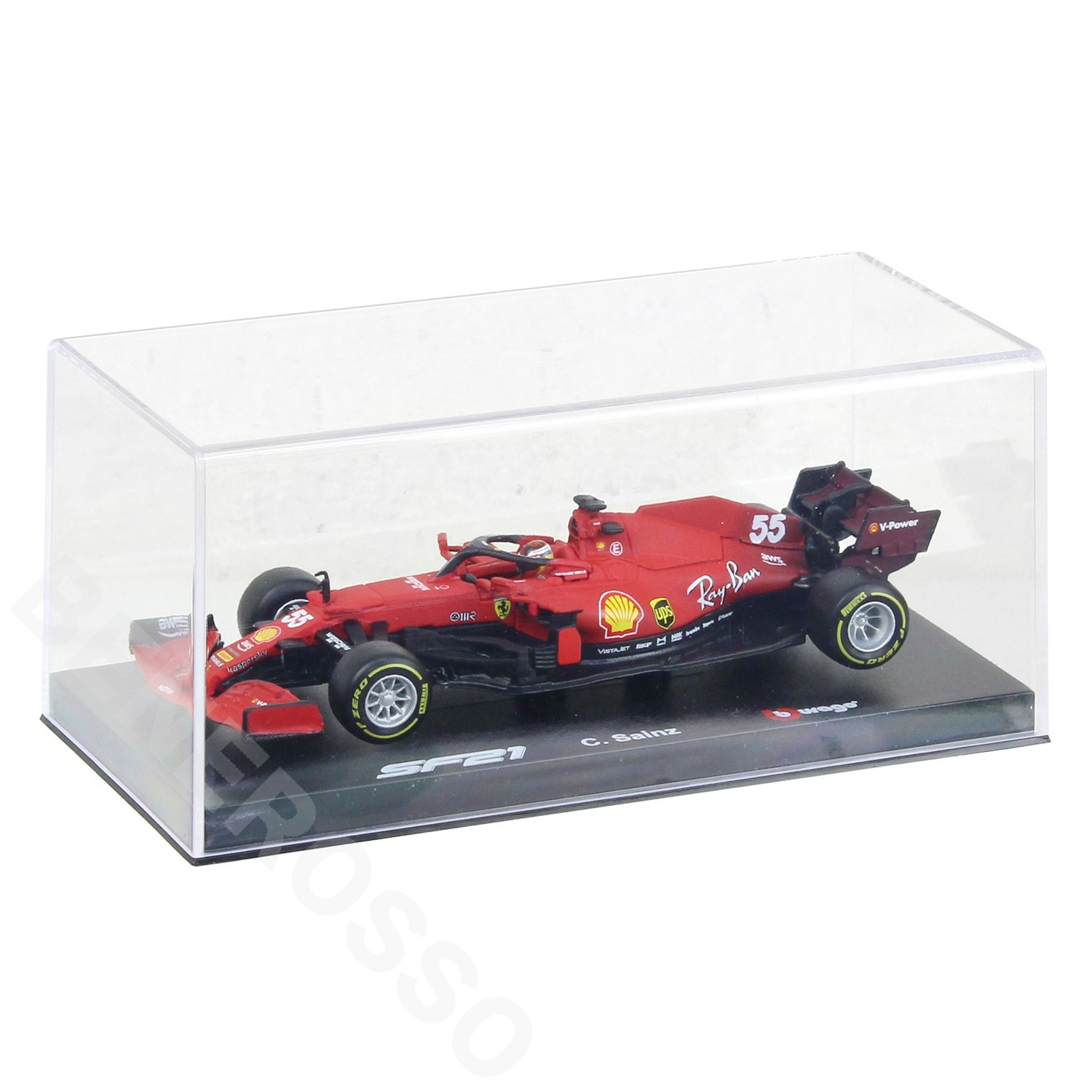 Bburago 1/43スケール フェラーリ SF21 C.サインツ 2021(ドライバー付)BR-43-36828CS