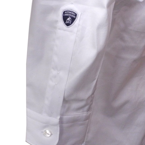 ランボルギーニ メンズ スリムフィット パナマ シャツ ホワイト 9109013CCW017