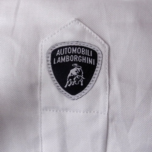 ランボルギーニ メンズ スリムフィット パナマ シャツ ホワイト 9109013CCW017