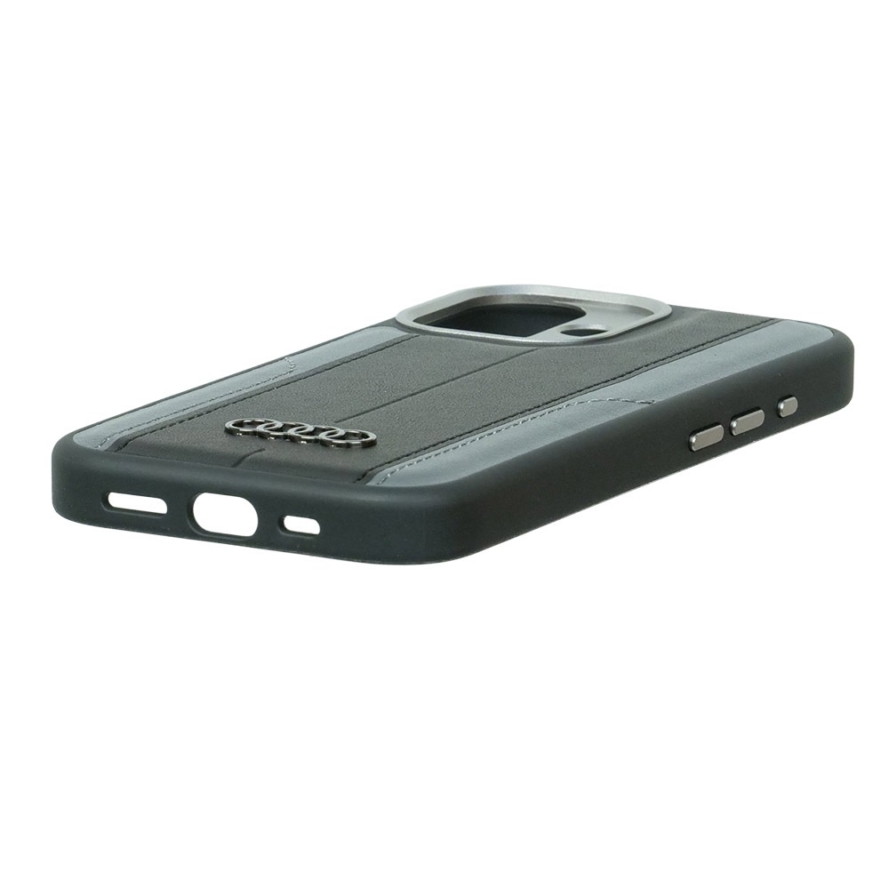 アウディ iPhone 17 合成皮革 バックカバー ブラック マグセーフ対応 AU-TPUPCMIP17-A6/D1-BK