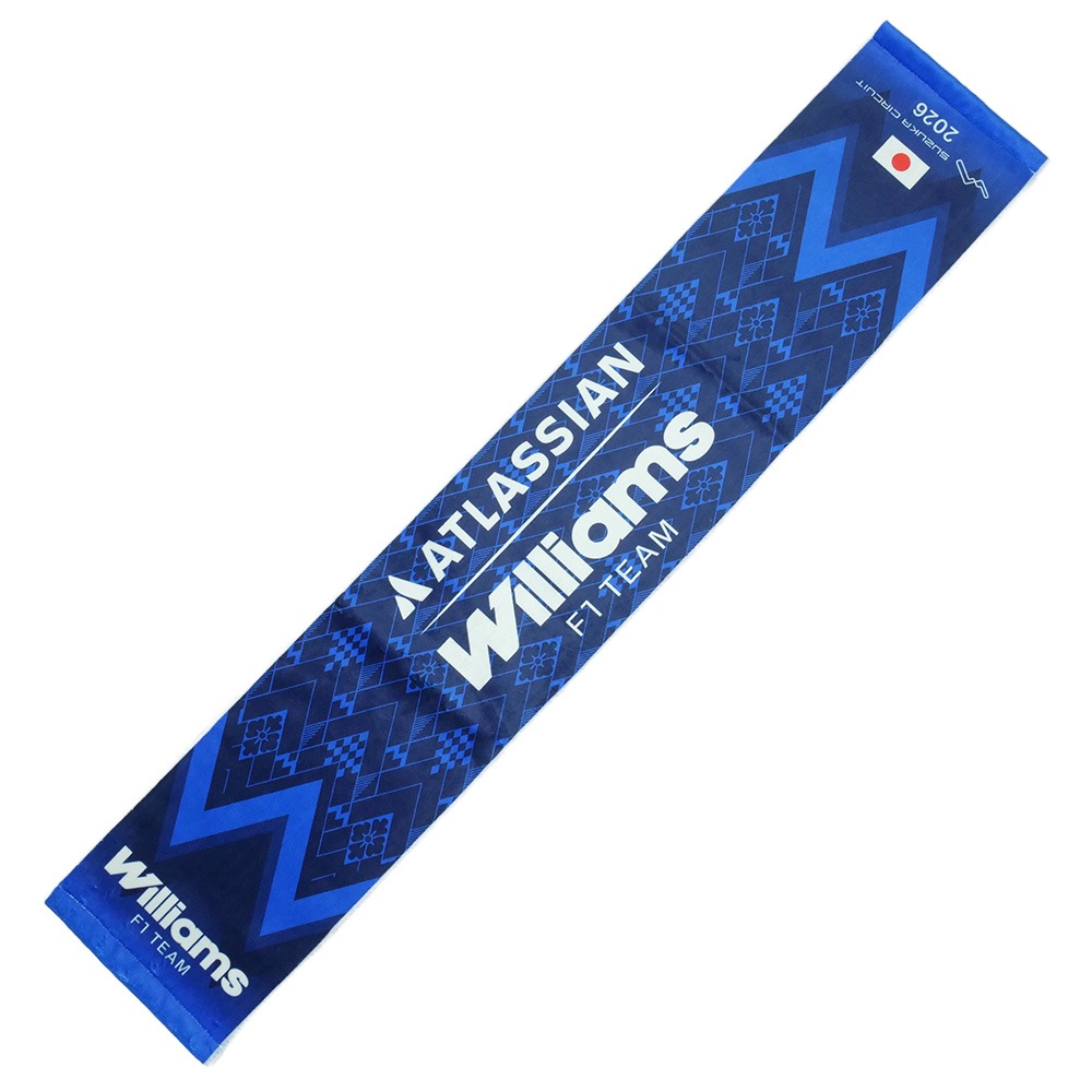 アトラシアン ウィリアムズ F1 チーム 日本限定 タオルマフラー 2026 ブルー WIL-ES-2602