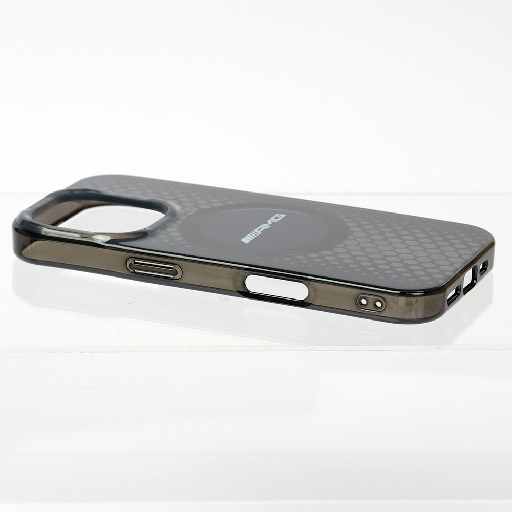 AMG iPhone 16Pro マグセーフ ダブルレイヤー バックカバー ブラック AMHMP16L24HHGPK