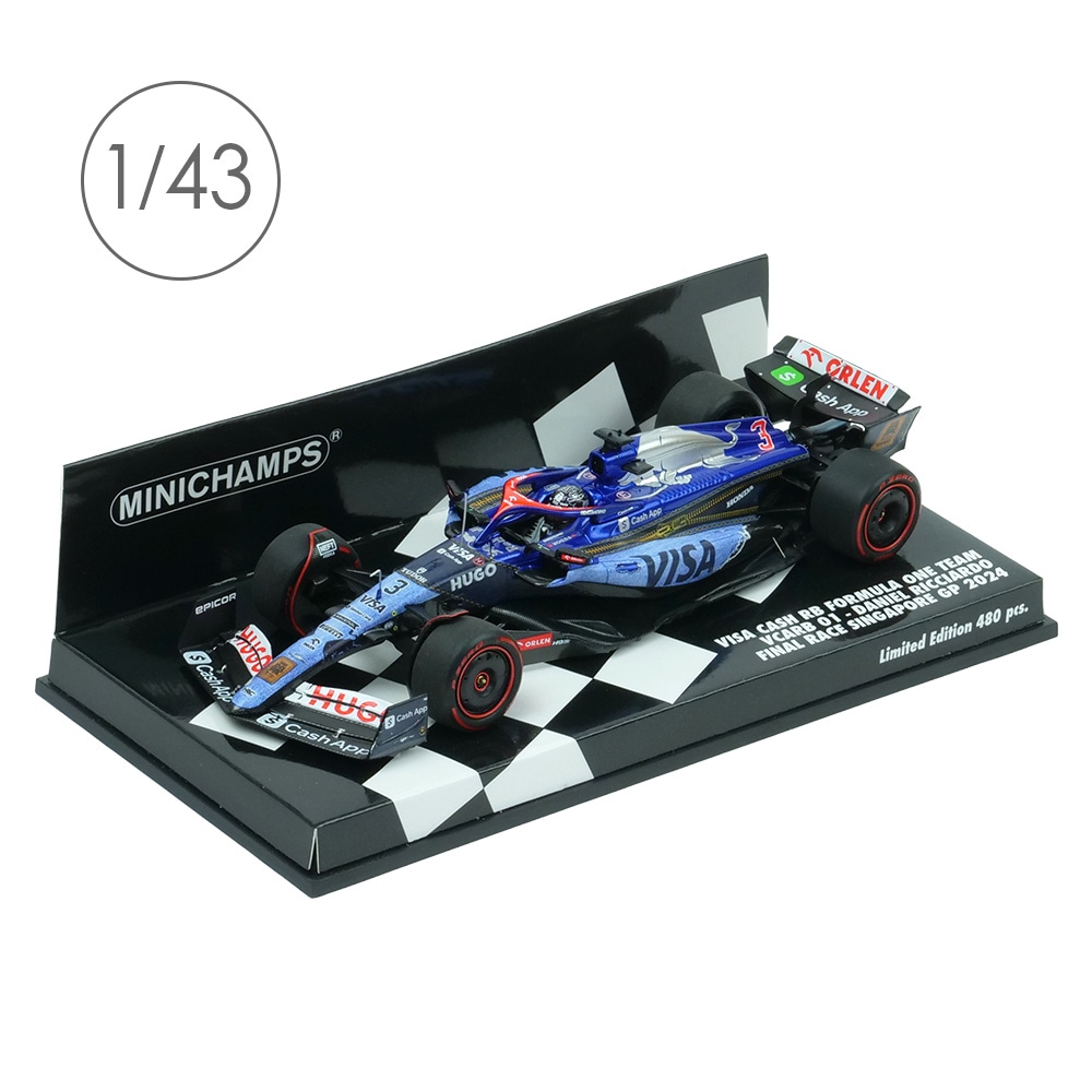 MINICHAMPS サウバー C24B 限定版 1/43 ※最終値下げ MINICHAMPS 1/43スケール ビザ キャッシュ RB F1 Team VCARB 01D