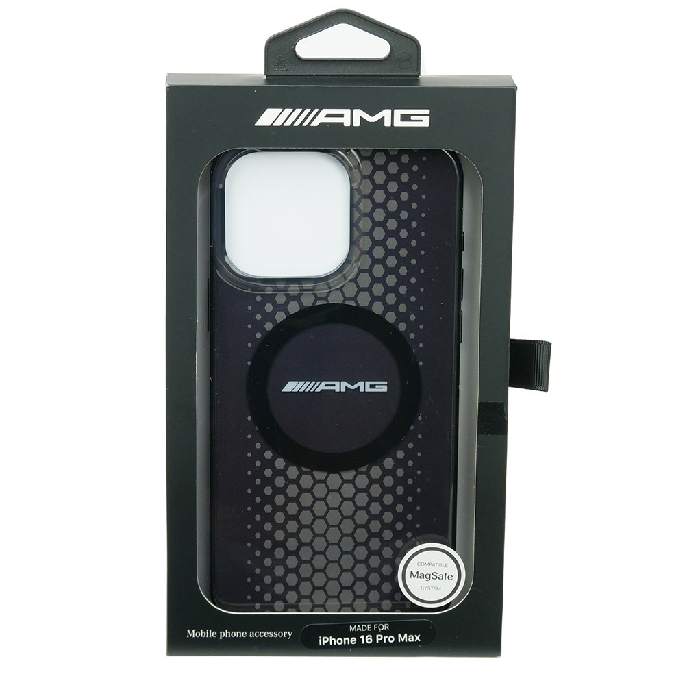AMG iPhone 16ProMax マグセーフ ダブルレイヤー バックカバー ブラック AMHMP16X24HHGPK