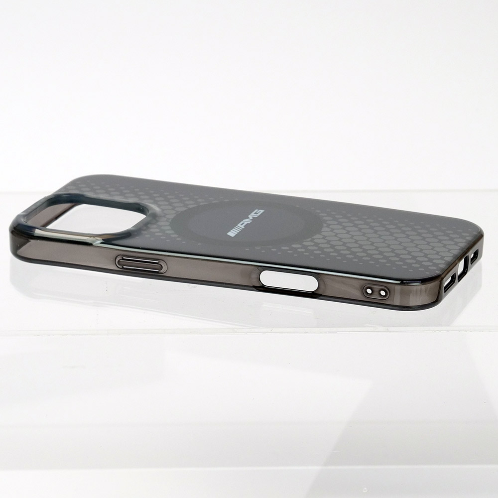 AMG iPhone 16ProMax マグセーフ ダブルレイヤー バックカバー ブラック AMHMP16X24HHGPK