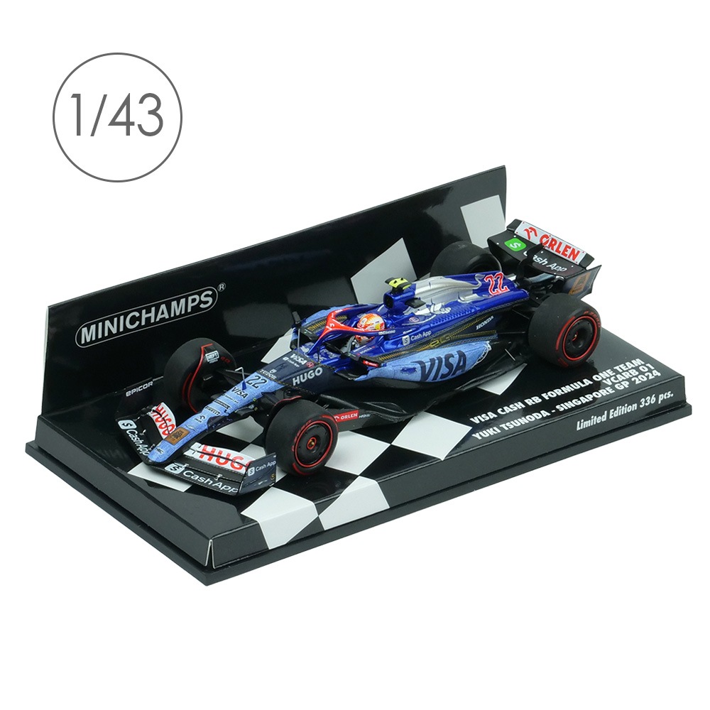 MINICHAMPS 1/43スケール ビザ キャッシュ RB F1 Team VCARB 01角田裕