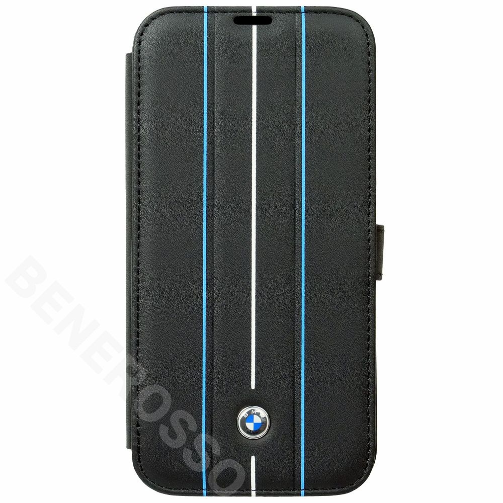 BMW iPhone 14ProMax レザー ブックタイプケース HOT STAMP