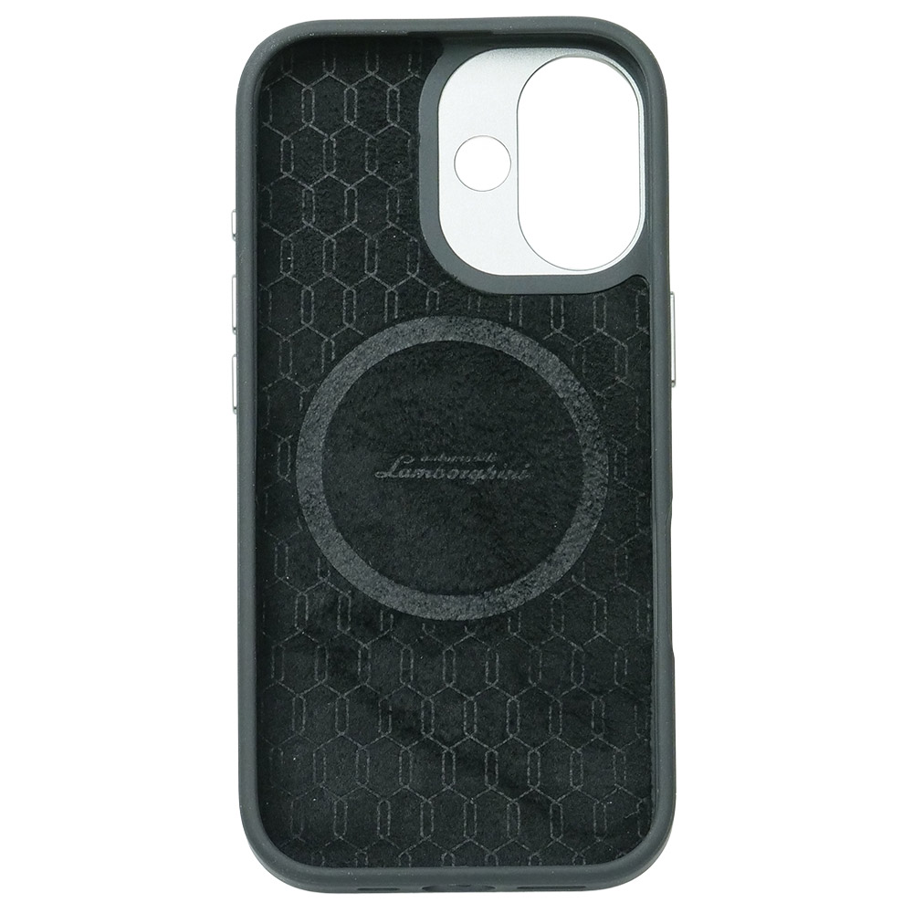 ランボルギーニ iPhone 17 リアルカーボン バックカバー ウラカン D14 ブラック マグセーフ対応 LB-TPUPCMIP17-HU/D14-GD