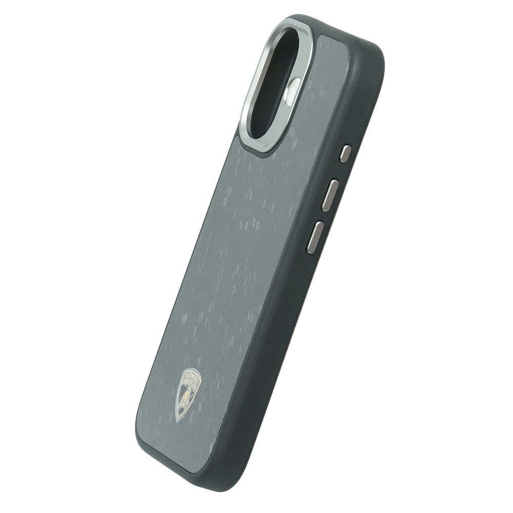 ランボルギーニ iPhone 17 リアルカーボン バックカバー ウラカン D14 ブラック マグセーフ対応 LB-TPUPCMIP17-HU/D14-GD