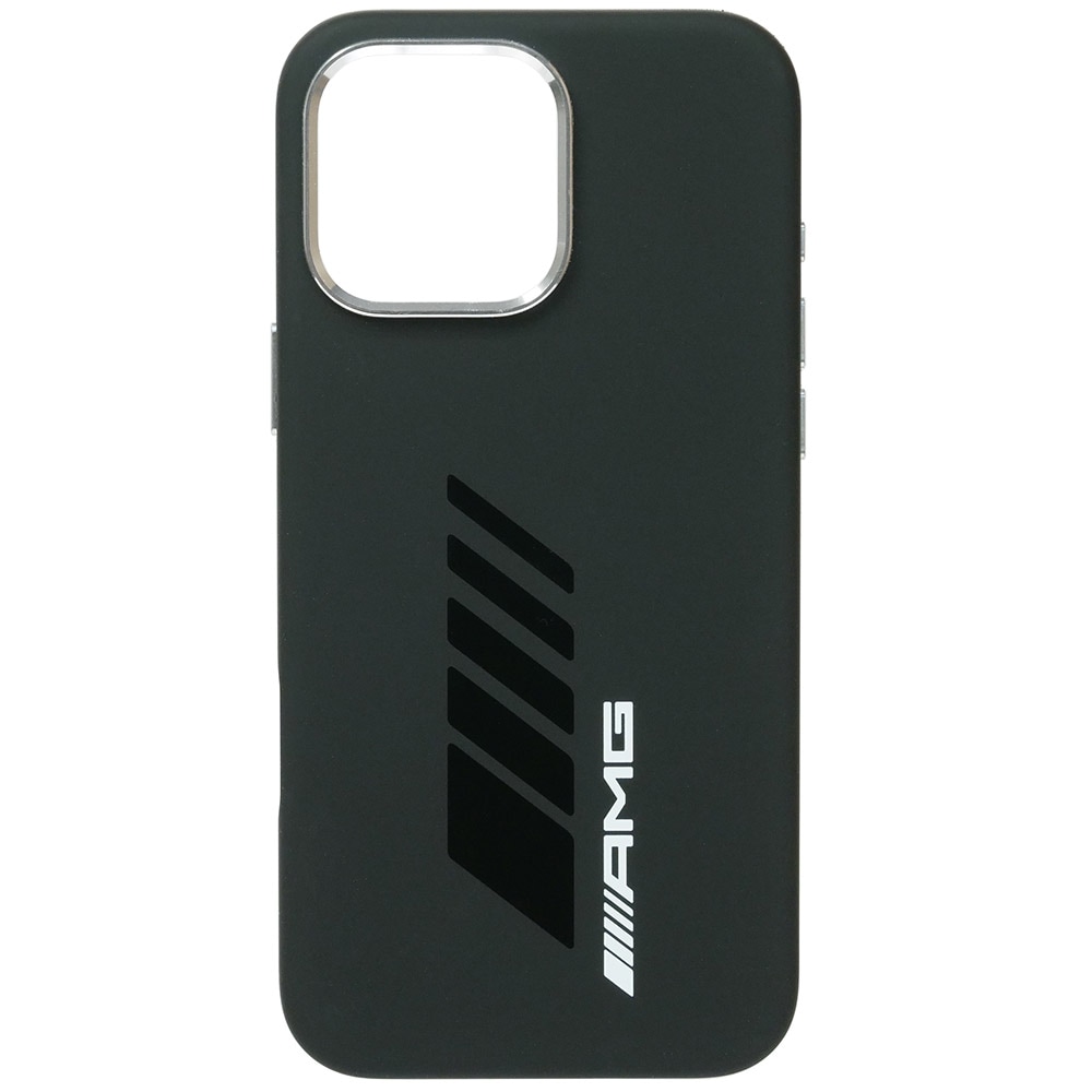 AMG iPhone 16ProMax マグセーフ シリコン バックカバー ブラック AMHMP16X24SORYK