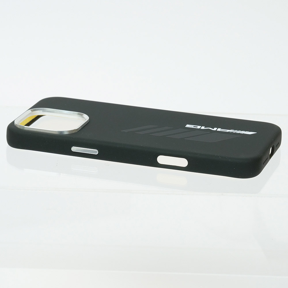 AMG iPhone 16ProMax マグセーフ シリコン バックカバー ブラック AMHMP16X24SORYK