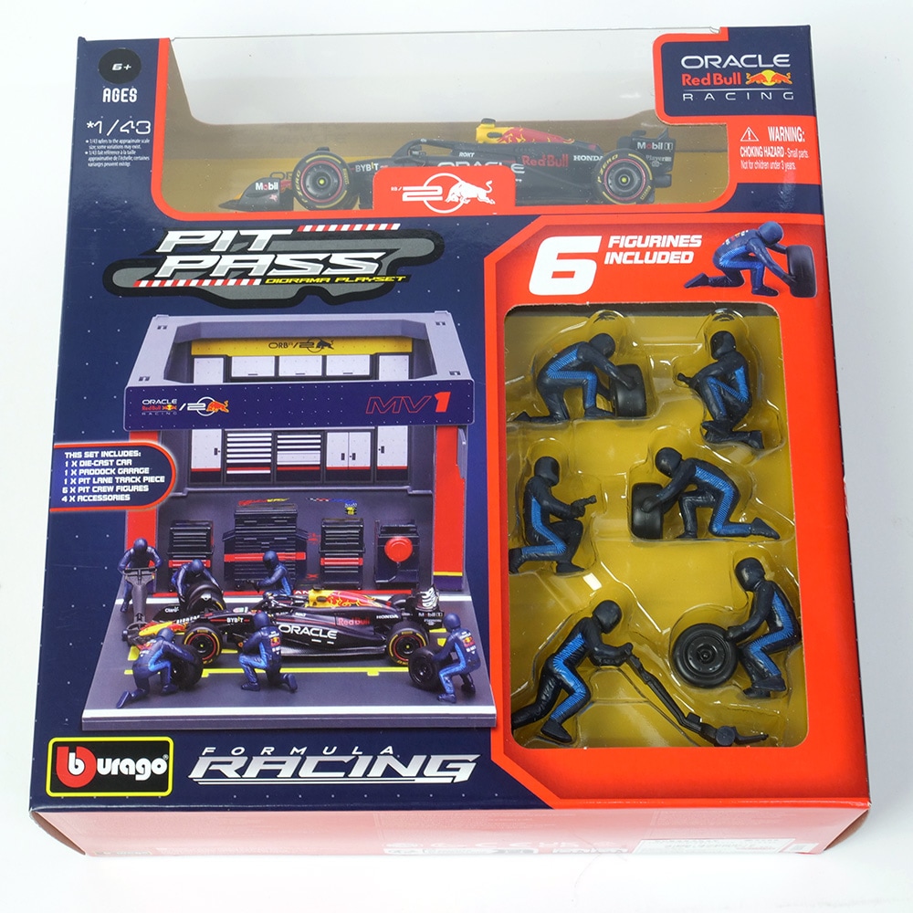 Bburago 1/43スケール オラクル レッドブル レーシング PIT PASS