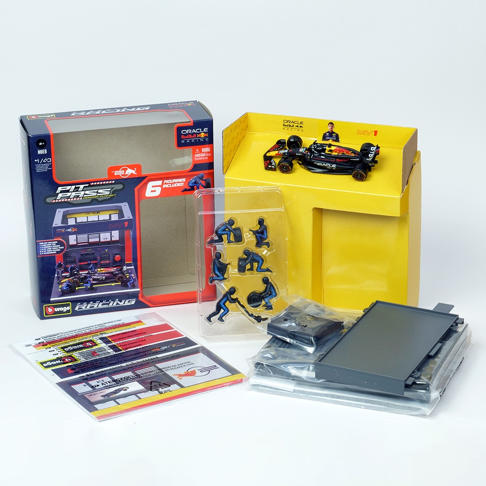 Bburago 1/43スケール オラクル レッドブル レーシング PIT PASS