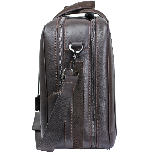 フェラーリ プランシングホース クラシックレザー ビジネス&トラベルバッグ ブラウン