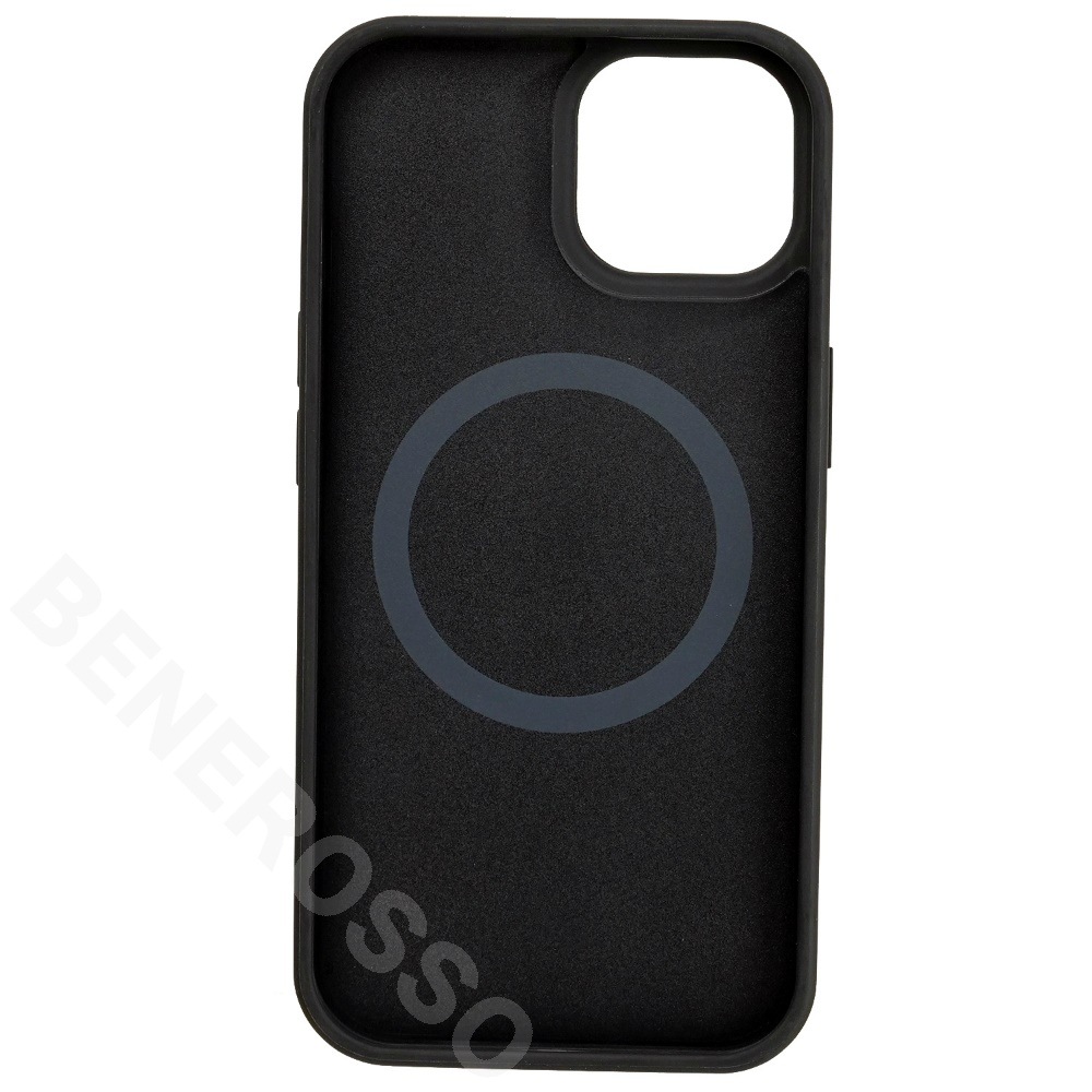 フェラーリ iPhone 15 マグセーフ PUレザー バックカバー レッド FEHMP15SPTER