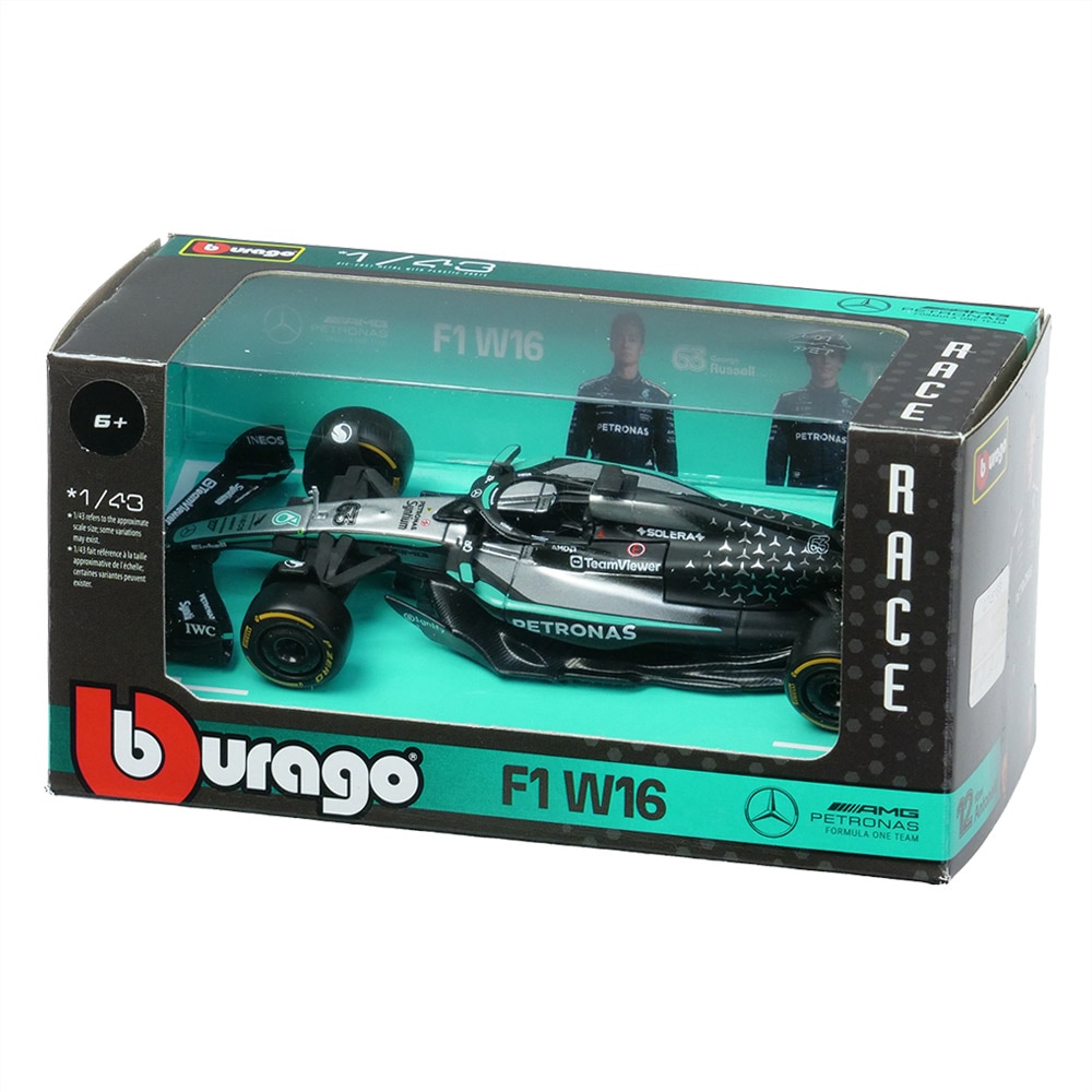 ブラーゴ メルセデス AMG ペトロナス F1 W16 E 1/43 ミニカー Bburago 1/43スケール メルセデス AMG ペトロナス F1チーム W16 E
