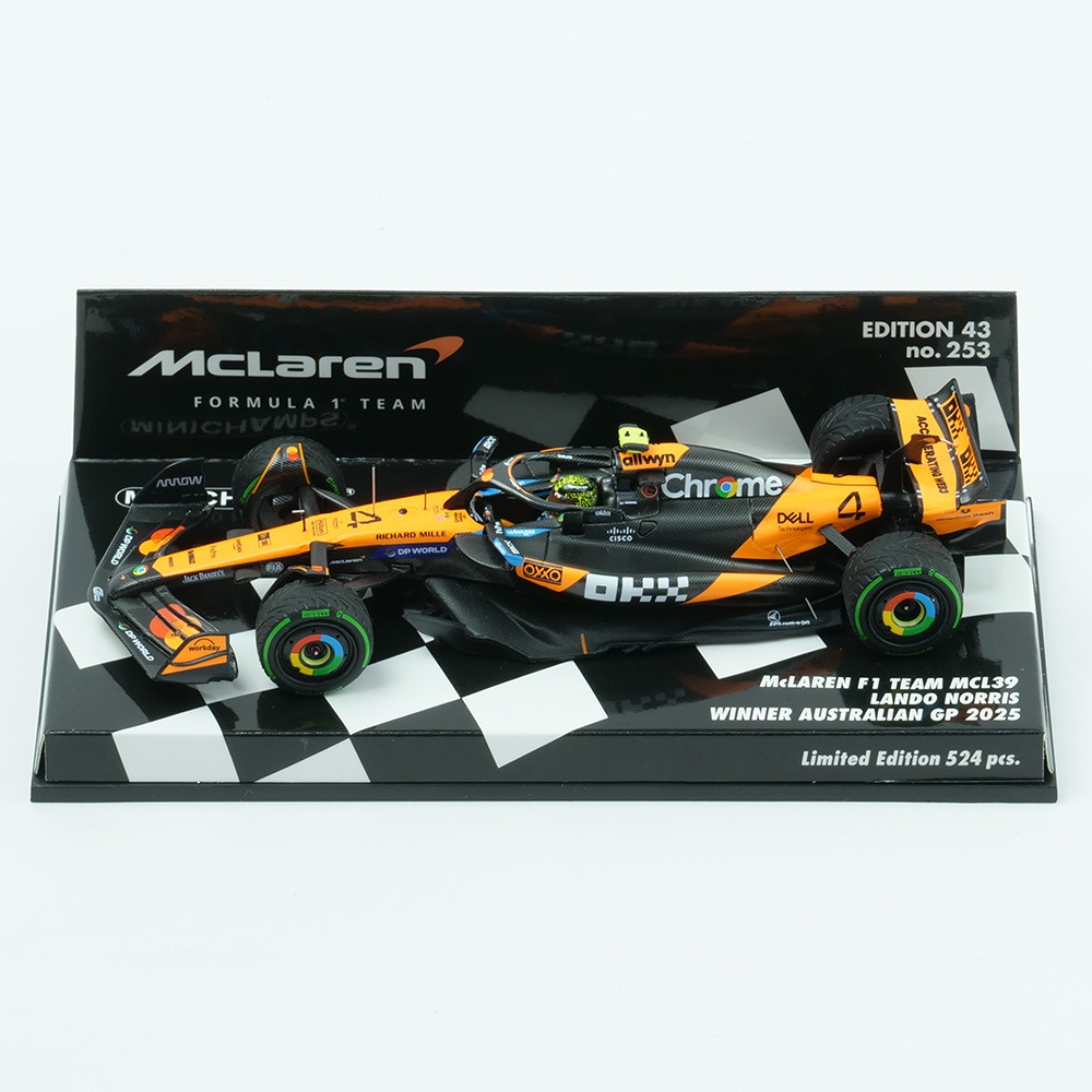 kazu ♥️1/43 マクラーレン MCL39 オーストラリア優勝ノリス MINICHAMPS 1/43 マクラーレン F1チーム MCL39 L.ノリス