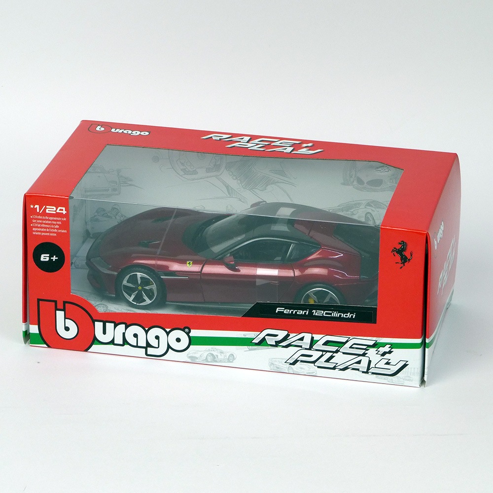 Bburago 1/24スケール フェラーリ ドーディチ チリンドリ レッド 18