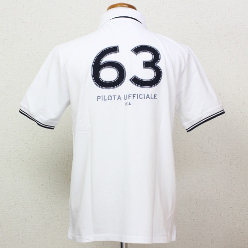 ランボルギーニ メンズ ITA フラッグ ポロ ホワイト 9009620CCW017