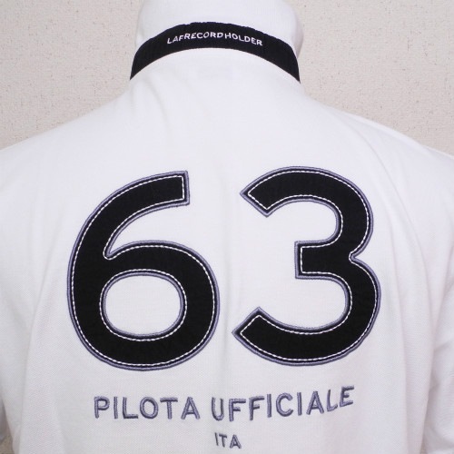 ランボルギーニ メンズ ITA フラッグ ポロ ホワイト 9009620CCW017