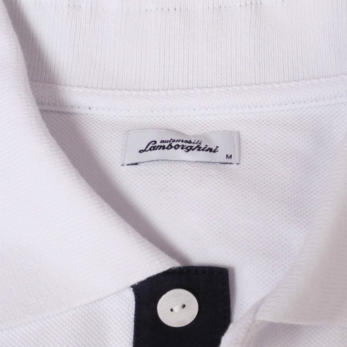 ランボルギーニ メンズ ITA フラッグ ポロ ホワイト 9009620CCW017