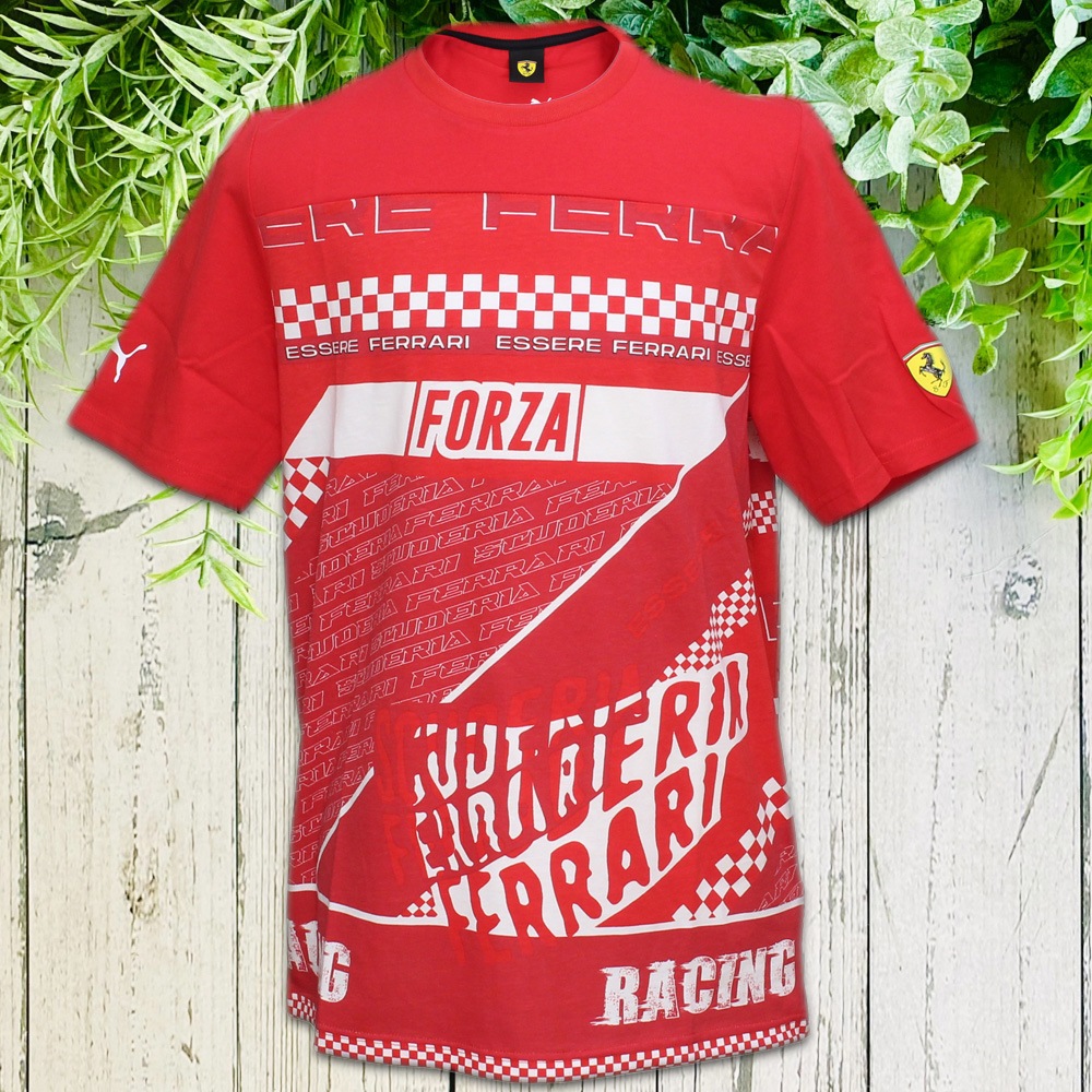 PUMA フェラーリ SF FW グラフィック Tシャツ レッド 701223480-01
