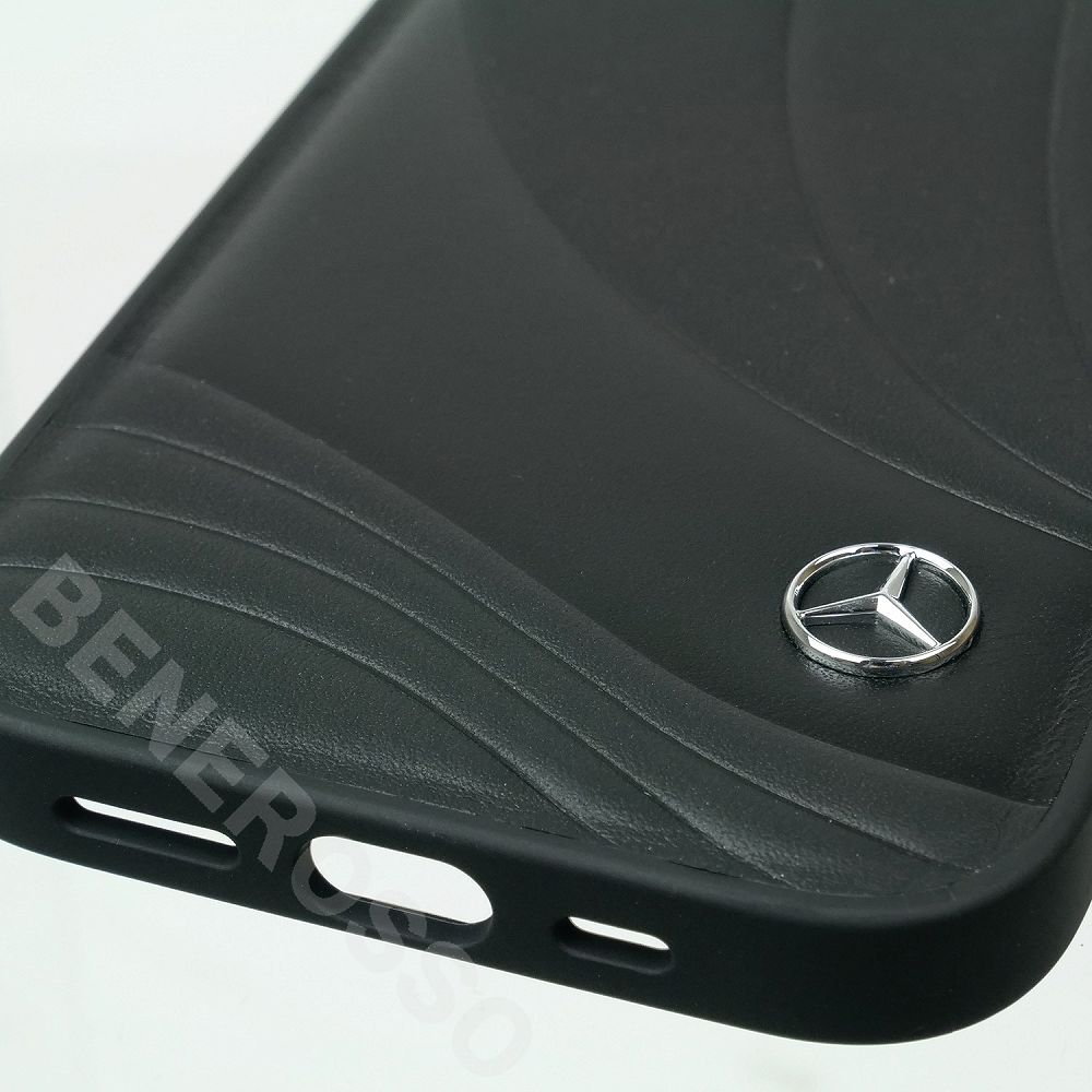 メルセデスベンツ 14Pro レザー バックカバー NEW WAVE III ブラック MEHCP14L8ROLK