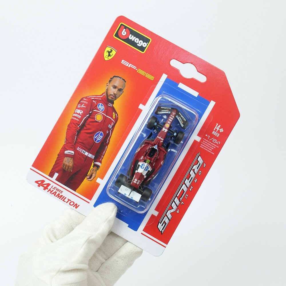 Bburago 1/64スケール スクーデリア フェラーリ HP SF25 L.ハミルトン 2025 レッド 18-36852LH