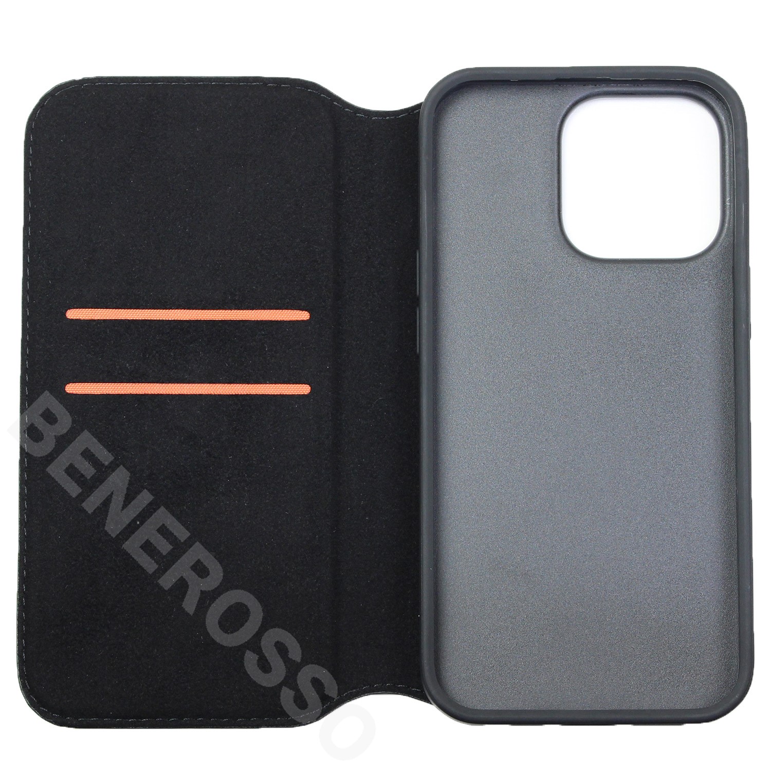 ランボルギーニ iPhone13Pro レザー ブックタイプケース ウラカン D16 オレンジ LB-TPUFCIP13P-HU/D16-OE