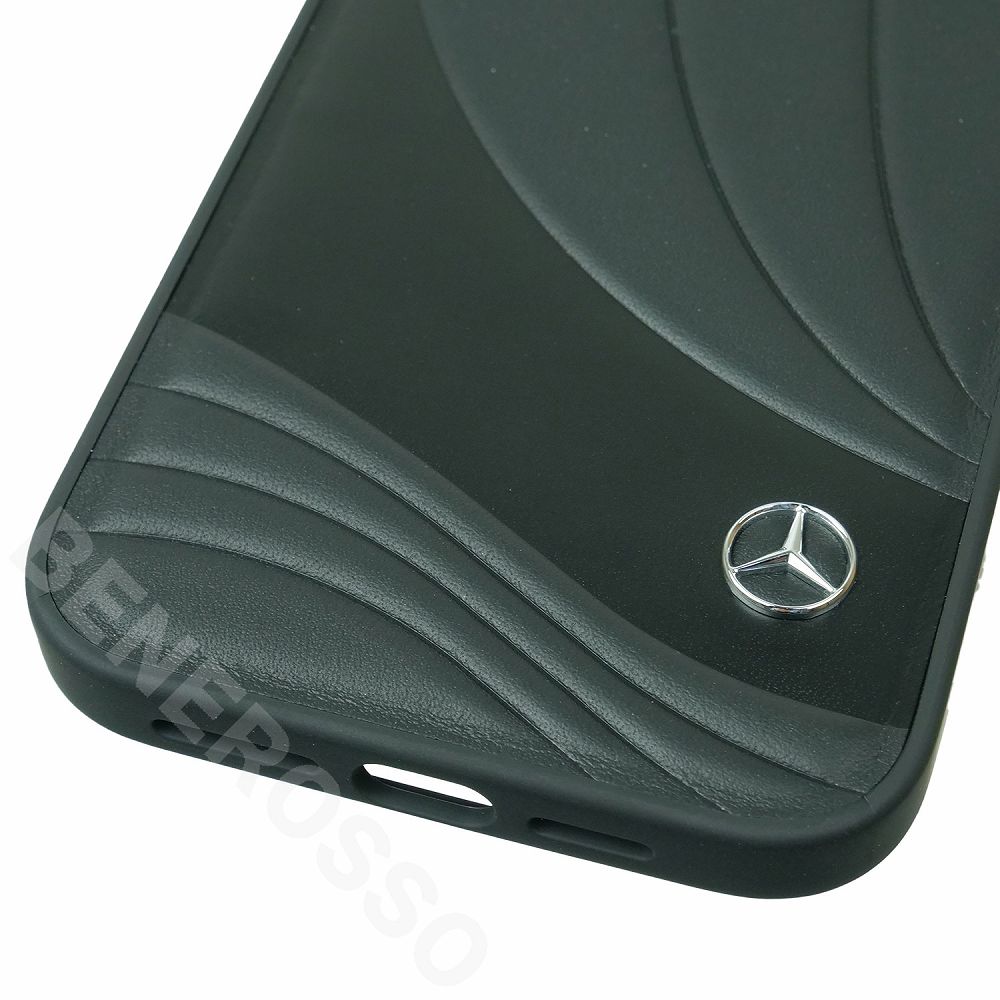 メルセデスベンツ 14ProMax レザー バックカバー NEW WAVE III ブラック MEHCP14X8ROLK