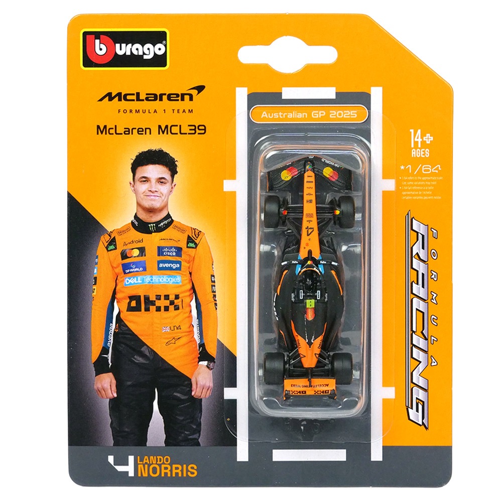 【非売品・未使用】東京2025世界陸上 コラボレーター ウインドブレーカー L Bburago 1/64スケール マクラーレン F1チーム MCL39 L.ノリス