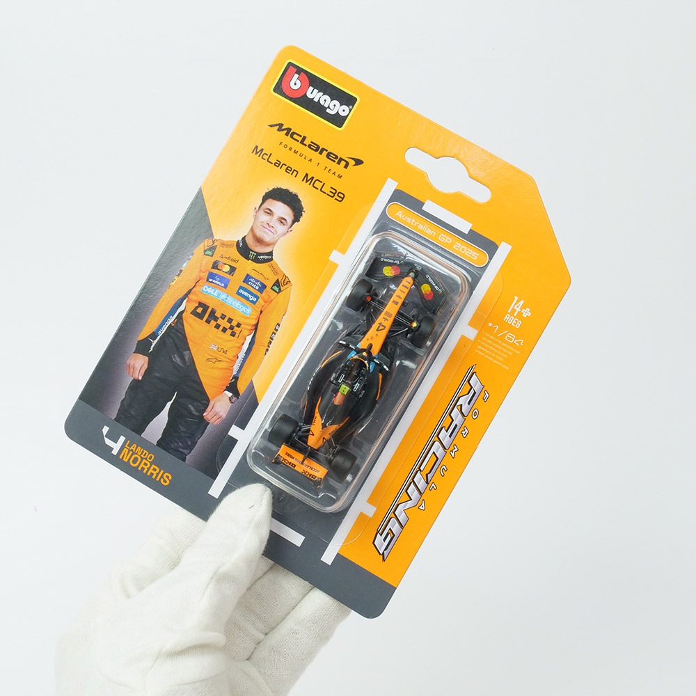 Bburago 1/64スケール マクラーレン F1チーム MCL39 L.ノリス