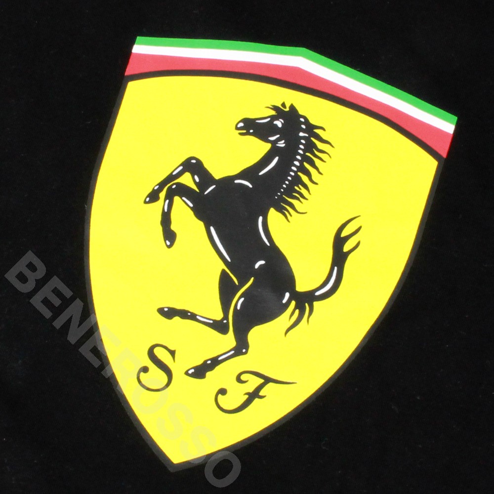 PUMA スクーデリア フェラーリ キッズ ラージ シールド Tee ブラック 701210924-002