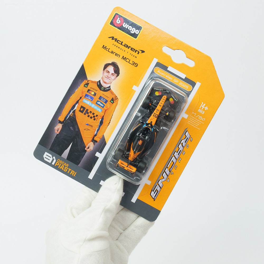 Bburago 1/64スケール マクラーレン F1チーム MCL39 O.ピアストリ